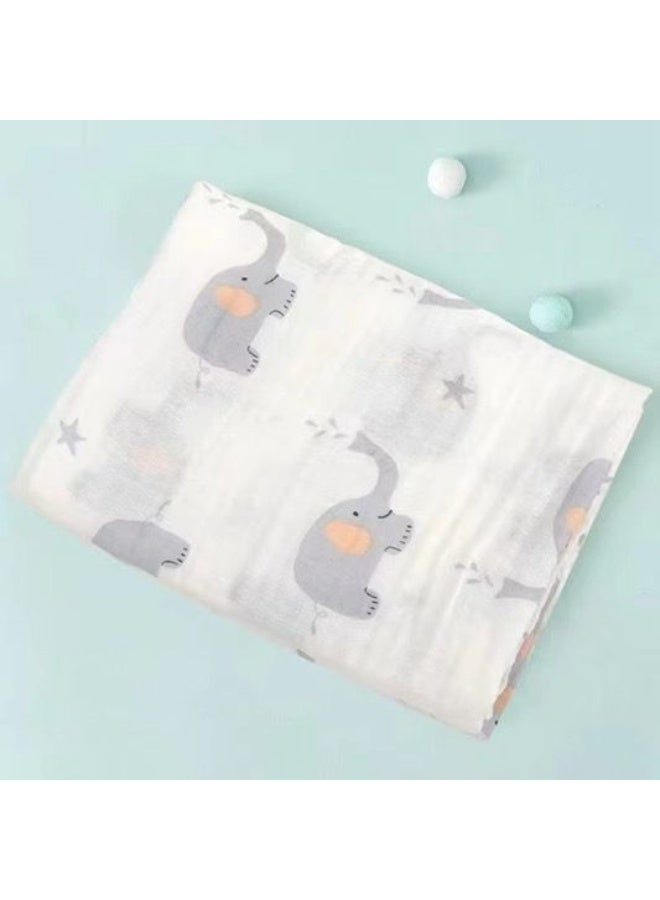 Anami 3-Pack Bamboo Cotton Muslin Baby Swaddles – Soft, Breathable, Multi-Use Wraps for Newborns (110x110cm) - Image 2